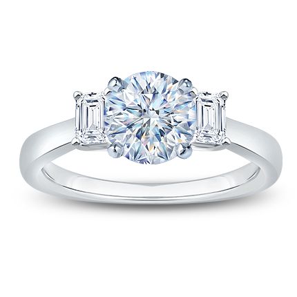 Three Stone Engagement Ring Settings | Jared Design-A-Ring